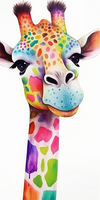Girafe Diy Kits Acrylique Peintures Par Numéros Pour Adulte Enfant MJ8132