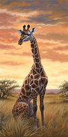 Girafe Diy Kits Acrylique Peintures Par Numéros Pour Adulte Enfant MJ8139