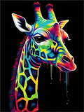 Girafe Diy Kits Acrylique Peintures Par Numéros Pour Adulte Enfant MJ8143