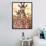 Girafe Diy Kits Acrylique Peintures Par Numéros Pour Adulte Enfant MJ8145