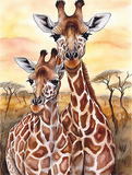 Girafe Diy Kits Acrylique Peintures Par Numéros Pour Adulte Enfant MJ8145