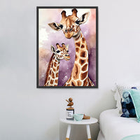 Girafe Diy Kits Acrylique Peintures Par Numéros Pour Adulte Enfant MJ8146