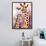 Girafe Diy Kits Acrylique Peintures Par Numéros Pour Adulte Enfant MJ8146