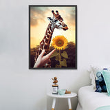 Girafe Diy Kits Acrylique Peintures Par Numéros Pour Adulte Enfant MJ8150