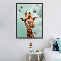 Girafe Diy Kits Acrylique Peintures Par Numéros Pour Adulte Enfant MJ8151