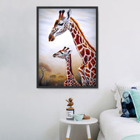 Girafe Diy Kits Acrylique Peintures Par Numéros Pour Adulte Enfant MJ8152