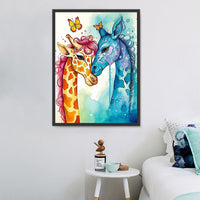 Girafe Diy Kits Acrylique Peintures Par Numéros Pour Adulte Enfant MJ8153