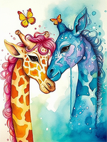 Girafe Diy Kits Acrylique Peintures Par Numéros Pour Adulte Enfant MJ8153