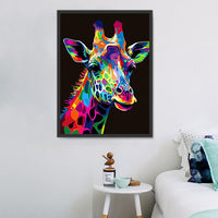 Girafe Diy Kits Acrylique Peintures Par Numéros Pour Adulte Enfant MJ8157