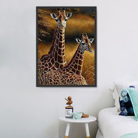 Girafe Diy Kits Acrylique Peintures Par Numéros Pour Adulte Enfant MJ8158