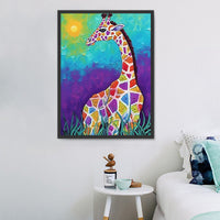 Girafe Diy Kits Acrylique Peintures Par Numéros Pour Adulte Enfant MJ8161