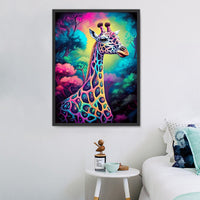 Girafe Diy Kits Acrylique Peintures Par Numéros Pour Adulte Enfant MJ8162