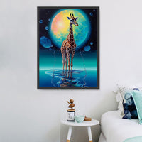 Girafe Diy Kits Acrylique Peintures Par Numéros Pour Adulte Enfant MJ8163