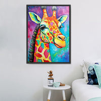 Girafe Diy Kits Acrylique Peintures Par Numéros Pour Adulte Enfant MJ8165