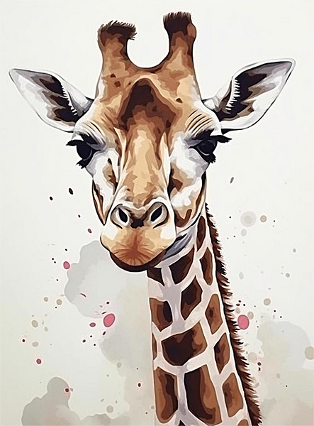 Girafe Diy Kits Acrylique Peintures Par Numéros Pour Adulte Enfant MJ8167