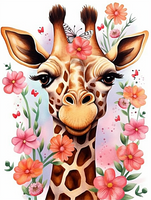 Girafe Diy Kits Acrylique Peintures Par Numéros Pour Adulte Enfant MJ8169