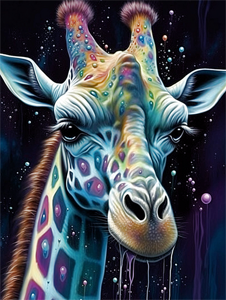 Girafe Diy Kits Acrylique Peintures Par Numéros Pour Adulte Enfant MJ8172