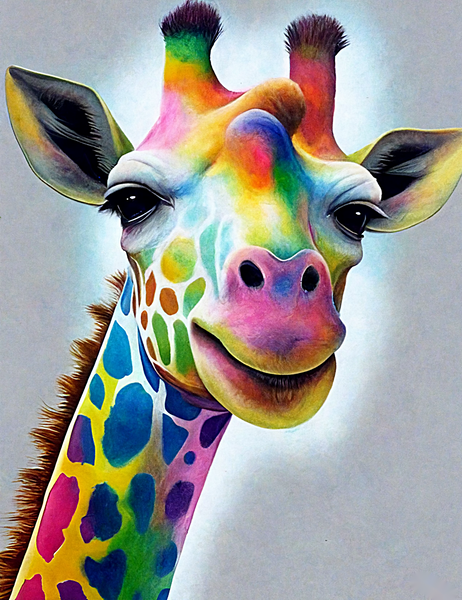 Girafe Diy Kits Acrylique Peintures Par Numéros Pour Adulte Enfant MJ8173