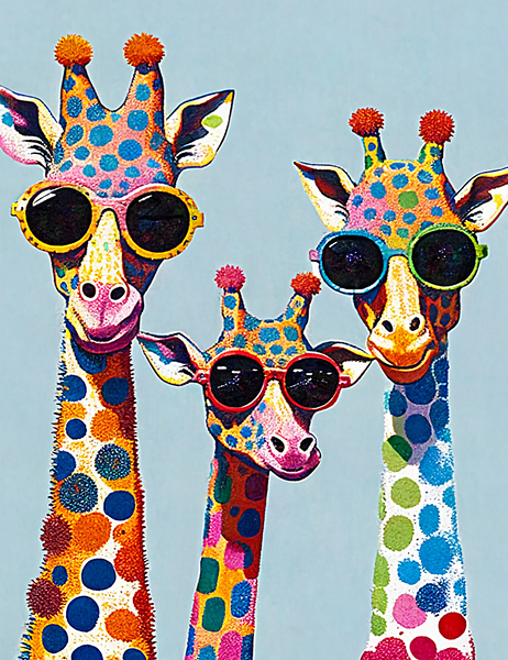 Girafe Diy Kits Acrylique Peintures Par Numéros Pour Adulte Enfant MJ8174
