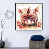 Cochon Diy Kits Acrylique Peintures Par Numéros Pour Adulte Enfant MJ8177