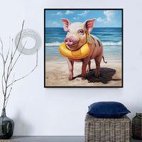 Cochon Diy Kits Acrylique Peintures Par Numéros Pour Adulte Enfant MJ8181