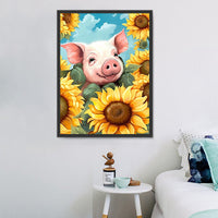 Cochon Diy Kits Acrylique Peintures Par Numéros Pour Adulte Enfant MJ8195