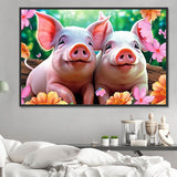 Cochon Diy Kits Acrylique Peintures Par Numéros Pour Adulte Enfant MJ8197