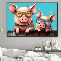 Cochon Diy Kits Acrylique Peintures Par Numéros Pour Adulte Enfant MJ8200