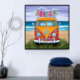 Voiture Diy Kits Acrylique Peintures Par Numéros Pour Adulte Enfant MJ8211