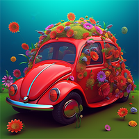 Voiture Diy Kits Acrylique Peintures Par Numéros Pour Adulte Enfant MJ8212