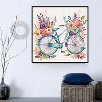 Bicyclette Diy Kits Acrylique Peintures Par Numéros Pour Adulte Enfant MJ8229