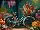 Bicyclette Diy Kits Acrylique Peintures Par Numéros Pour Adulte Enfant MJ8232