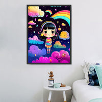 Dessin Animé Diy Kits Acrylique Peintures Par Numéros Pour Adulte Enfant MJ8262