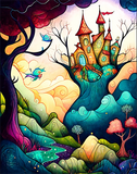Dessin Animé Diy Kits Acrylique Peintures Par Numéros Pour Adulte Enfant MJ8273