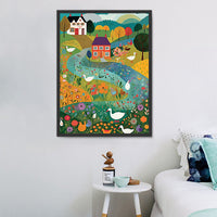 Dessin Animé Diy Kits Acrylique Peintures Par Numéros Pour Adulte Enfant MJ8275