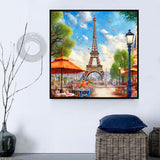 Tour Eiffel Diy Kits Acrylique Peintures Par Numéros Pour Adulte Enfant MJ8349