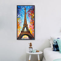 Tour Eiffel Diy Kits Acrylique Peintures Par Numéros Pour Adulte Enfant MJ8352