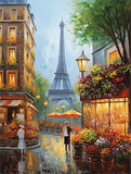 Tour Eiffel Diy Kits Peintures Par Numéros MJ8356