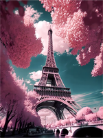 Tour Eiffel Diy Kits Peintures Par Numéros MJ8361