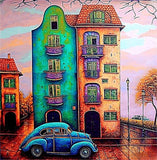 Rue Diy Kits Acrylique Peintures Par Numéros Pour Adulte Enfant MJ8555