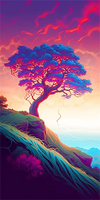 Arbre Diy Kits Acrylique Peintures Par Numéros Pour Adulte Enfant MJ8669