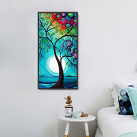 Arbre Diy Kits Acrylique Peintures Par Numéros Pour Adulte Enfant MJ8671