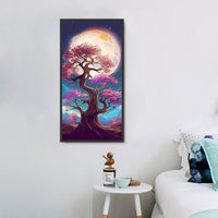 Arbre Diy Kits Acrylique Peintures Par Numéros Pour Adulte Enfant MJ8672