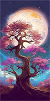 Arbre Diy Kits Acrylique Peintures Par Numéros Pour Adulte Enfant MJ8672