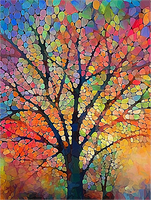 Arbre Diy Kits Peintures Par Numéros MJ8676