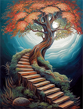 Arbre Diy Kits Peintures Par Numéros MJ8679