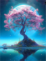 Arbre Diy Kits Peintures Par Numéros MJ8683