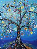 Arbre Diy Kits Peintures Par Numéros MJ8684