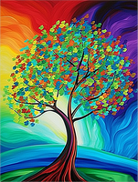 Arbre Diy Kits Peintures Par Numéros MJ8694