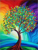 Arbre Diy Kits Peintures Par Numéros MJ8694